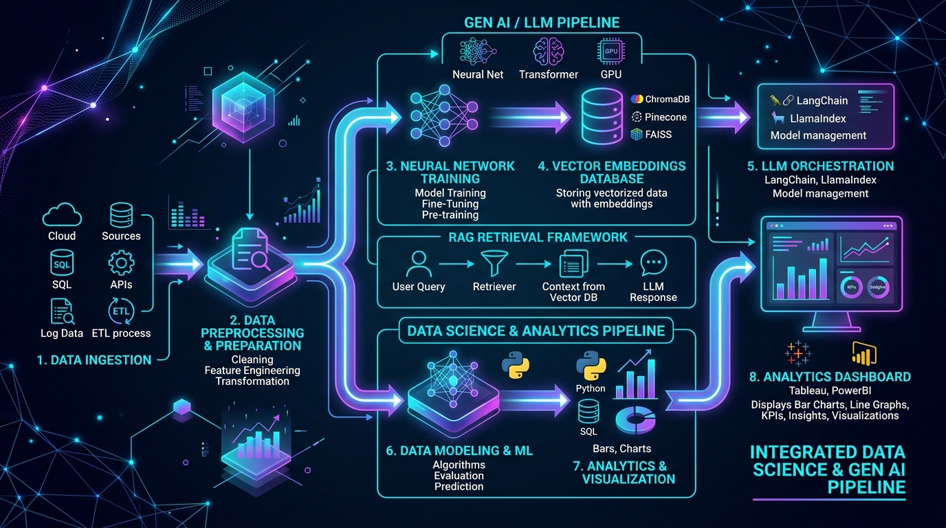 Data Science & AI: Generative AI, LLM Orchestration, ML Engineering & Big Data
